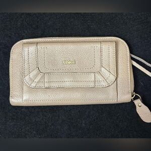 Chloé Beige Leather Wallet